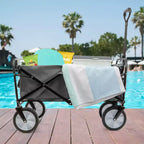 Carrello pieghevole nero/grigio, 1 posto