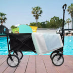 Carrello pieghevole nero/grigio, 1 posto