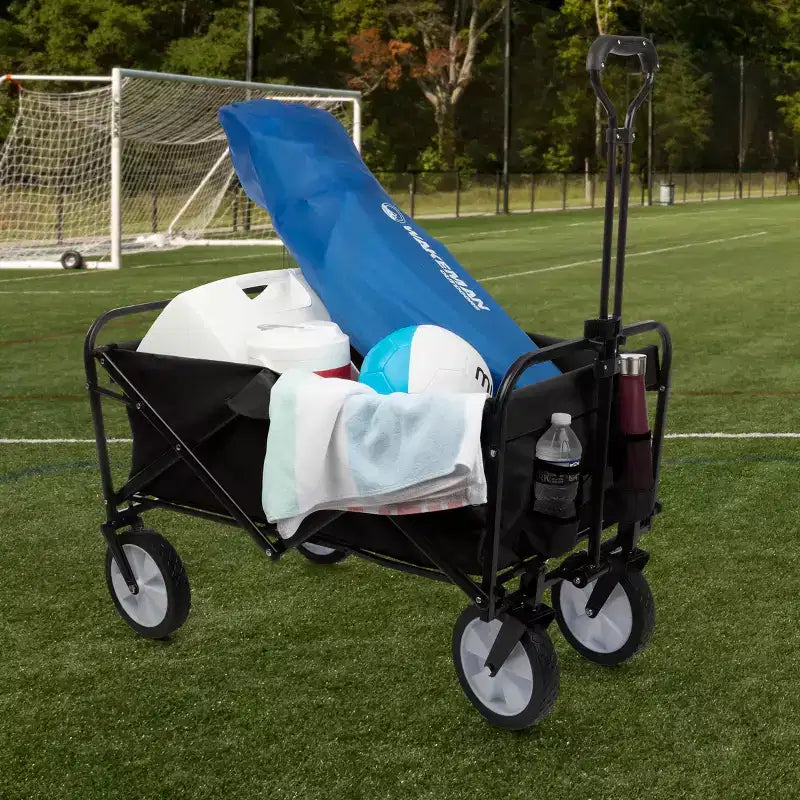Carrello pieghevole nero/grigio, 1 posto