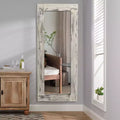 Specchio a figura intera da appoggio Weathered White Farmhouse, Singolo, 24"L x 58"A