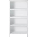 Libreria a 4 ripiani in legno bianco