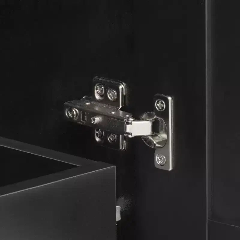 Isola da Cucina Nera/Grigia+Blu/Bianca con Ante a Ribalta e Organizer Estraibili, 1 Persona