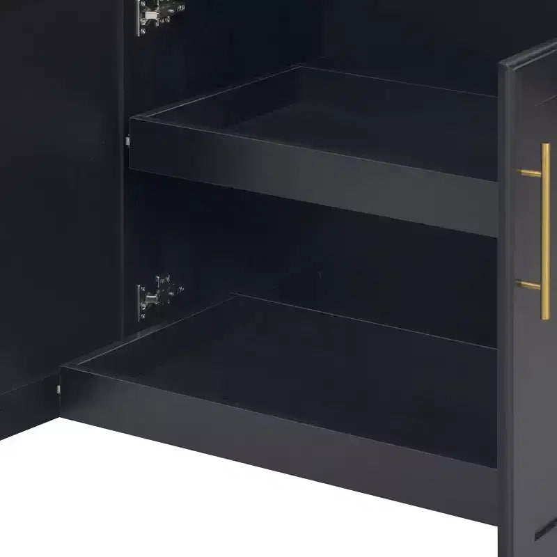 Isola da Cucina Nera/Grigia+Blu/Bianca con Ante a Ribalta e Organizer Estraibili, 1 Persona
