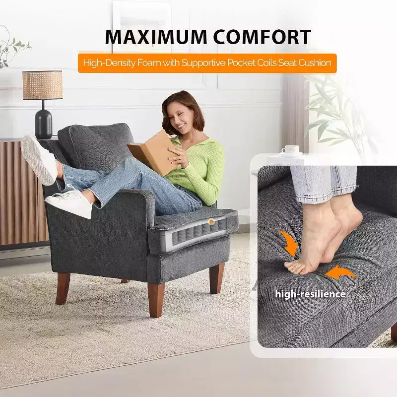 Poltrona di design di metà secolo, imbottita beige, 1 posto