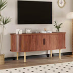 Mobile TV in rovere/noce con ante scorrevoli – 119 cm o 178 cm, montaggio da 1 persona
