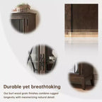 Madia / Credenza a buffet in ciliegio/noce scuro con ante e cassetti, montaggio da 2 persone