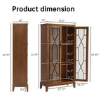 Madia / Credenza a buffet in ciliegio/noce scuro con ante e cassetti, montaggio da 2 persone