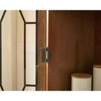 Madia / Credenza a buffet in ciliegio/noce scuro con ante e cassetti, montaggio da 2 persone