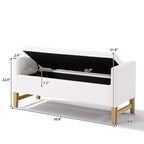 Pouf contenitore in tessuto Bouclé Beige, Rettangolare, 1 posto a sedere