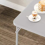 Tavolo da gioco quadrato pieghevole beige / nero / grigio, 4 persone, 86 x 86 cm