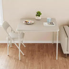 Tavolo da gioco quadrato pieghevole beige / nero / grigio, 4 persone, 86 x 86 cm