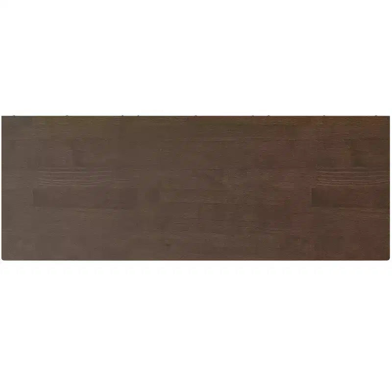 Libreria a 6 scomparti color noce con 3 cassetti, singola