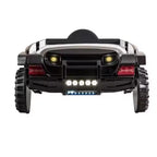 Letto Singolo a Tema Fuoristrada SUV Nero con Luci LED, Effetti Sonori e Rivestimento in Similpelle