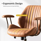 Sedia da ufficio ergonomica – Rivestimento in tessuto scamosciato, seduta singola