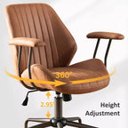 Sedia da ufficio ergonomica – Rivestimento in tessuto scamosciato, seduta singola