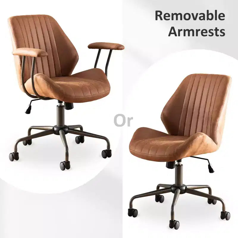 Sedia da ufficio ergonomica – Rivestimento in tessuto scamosciato, seduta singola