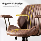 Sedia da ufficio ergonomica – Rivestimento in tessuto scamosciato, seduta singola