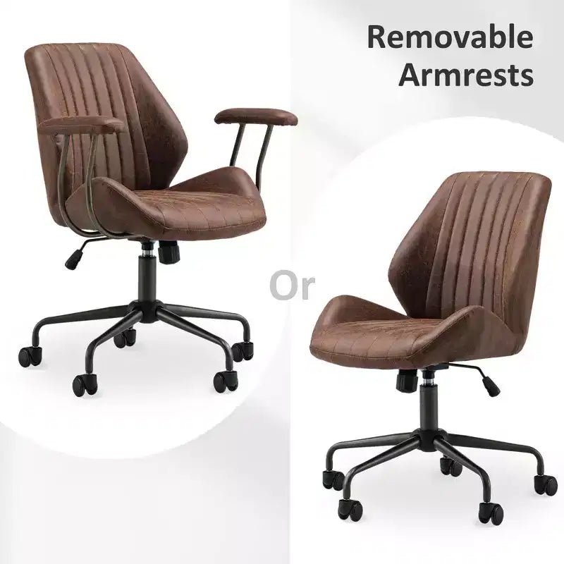 Sedia da ufficio ergonomica – Rivestimento in tessuto scamosciato, seduta singola