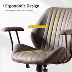 Sedia da ufficio ergonomica – Rivestimento in tessuto scamosciato, seduta singola