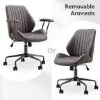 Sedia da ufficio ergonomica – Rivestimento in tessuto scamosciato, seduta singola