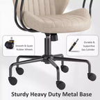 Sedia da ufficio ergonomica – Rivestimento in tessuto scamosciato, seduta singola