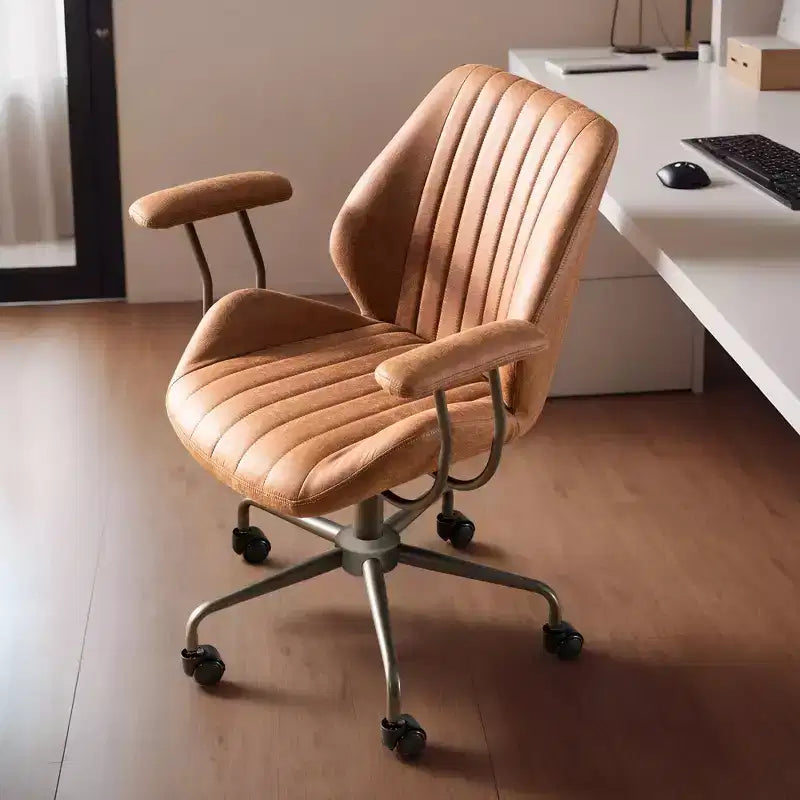 Sedia da ufficio ergonomica – Rivestimento in tessuto scamosciato, seduta singola