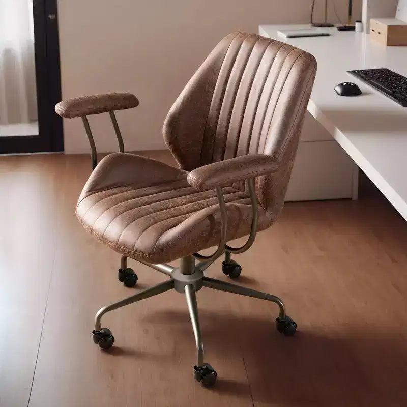 Sedia da ufficio ergonomica – Rivestimento in tessuto scamosciato, seduta singola