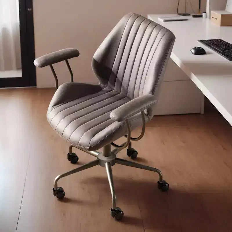 Sedia da ufficio ergonomica – Rivestimento in tessuto scamosciato, seduta singola